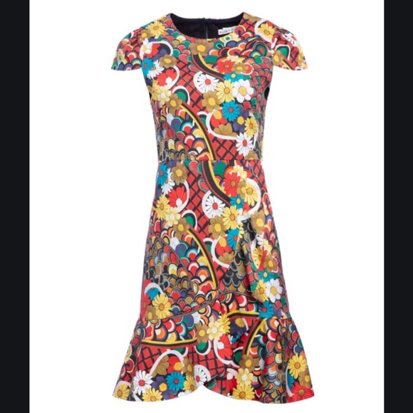 Alice + Olivia Kirby Ruffle Short-Sleeve Dress - Picture 6 of 8